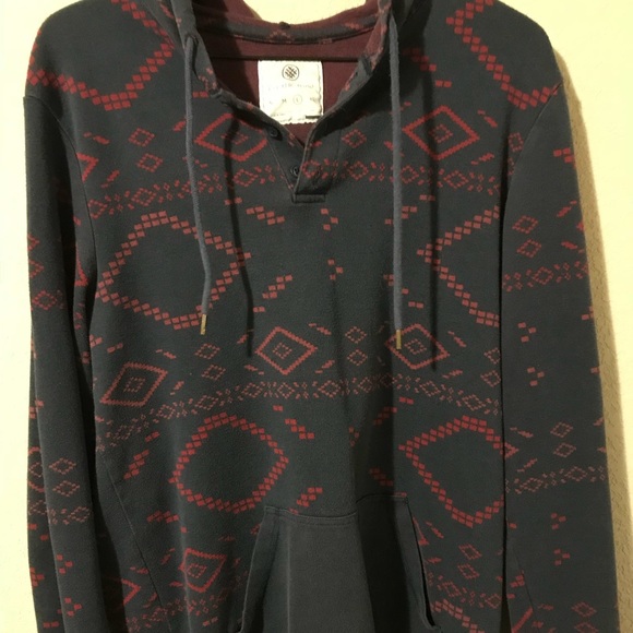 on the byas Other - Aztec Design Navy and Red Pullover